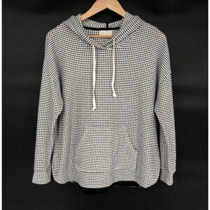 Melloday Women's Pullover Hoodie Sweatshirt S Black White Long Sleeve Cozy Soft